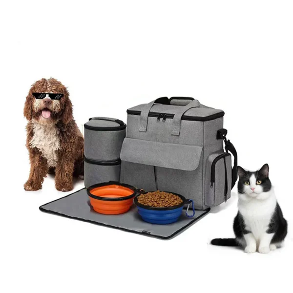 Dog Travel Bag Backpack with Accessories